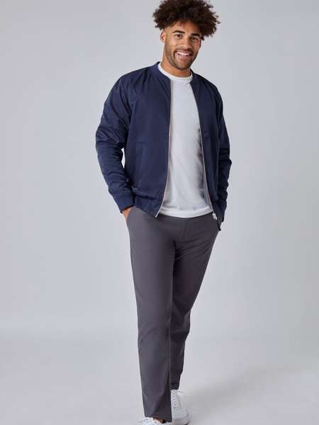 Navy and Charcoal Reversible Bomber Jacket | Fresh Clean Threads
